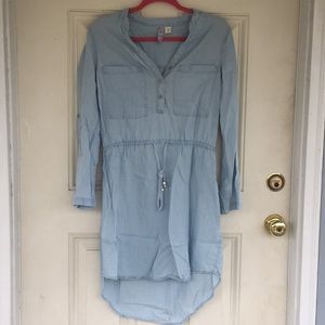 Francesca’s Hi-Low Tencel Denim Dress